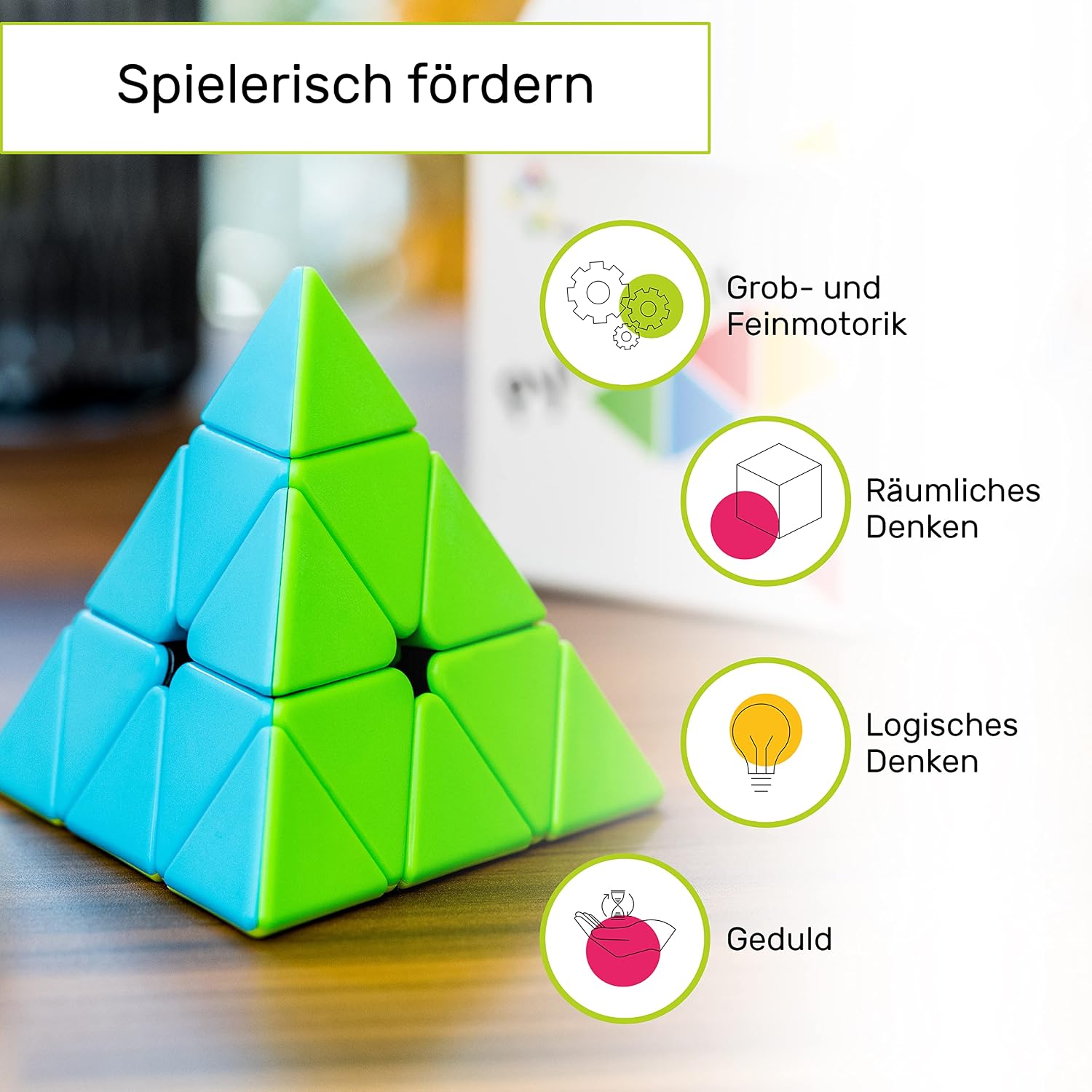 Thumbnail 4 de CUBIDI Pyraminx Zauberwürfel