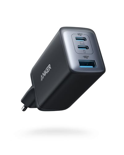 Detalle de Anker PowerPort III 735 (Nano II 65 W): caricatore USB-C 3 porte PPS per tutto il necessario