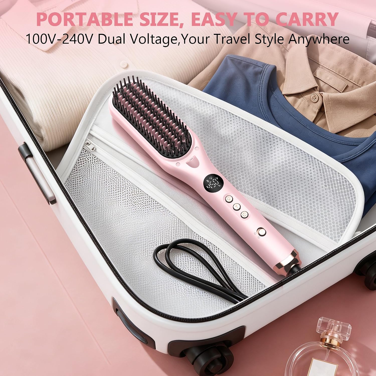 Thumbnail 6 de VETTH Hair Straightening Brush, Ceramic