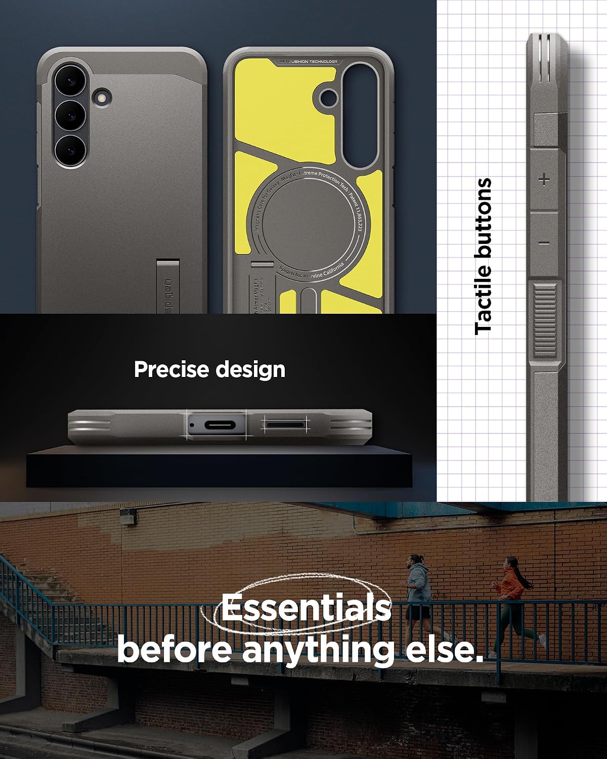 Thumbnail 6 de Spigen Tough Armor MagFit pour Samsung Galaxy S25 FE (Gunmetal) : coque antichoc à maintien MagFit