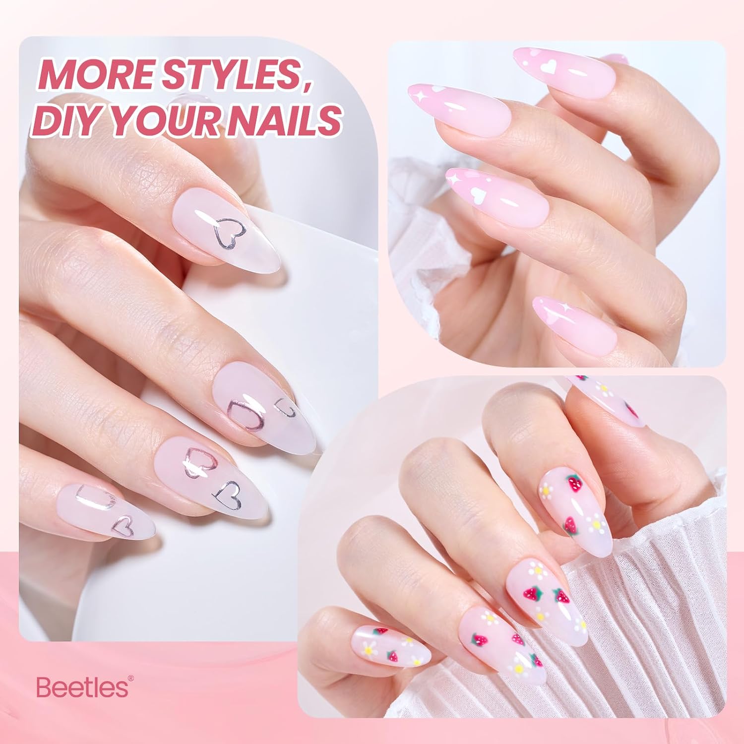 Thumbnail 4 de Beetles Milky Pink Gel Nail Polish 15ml