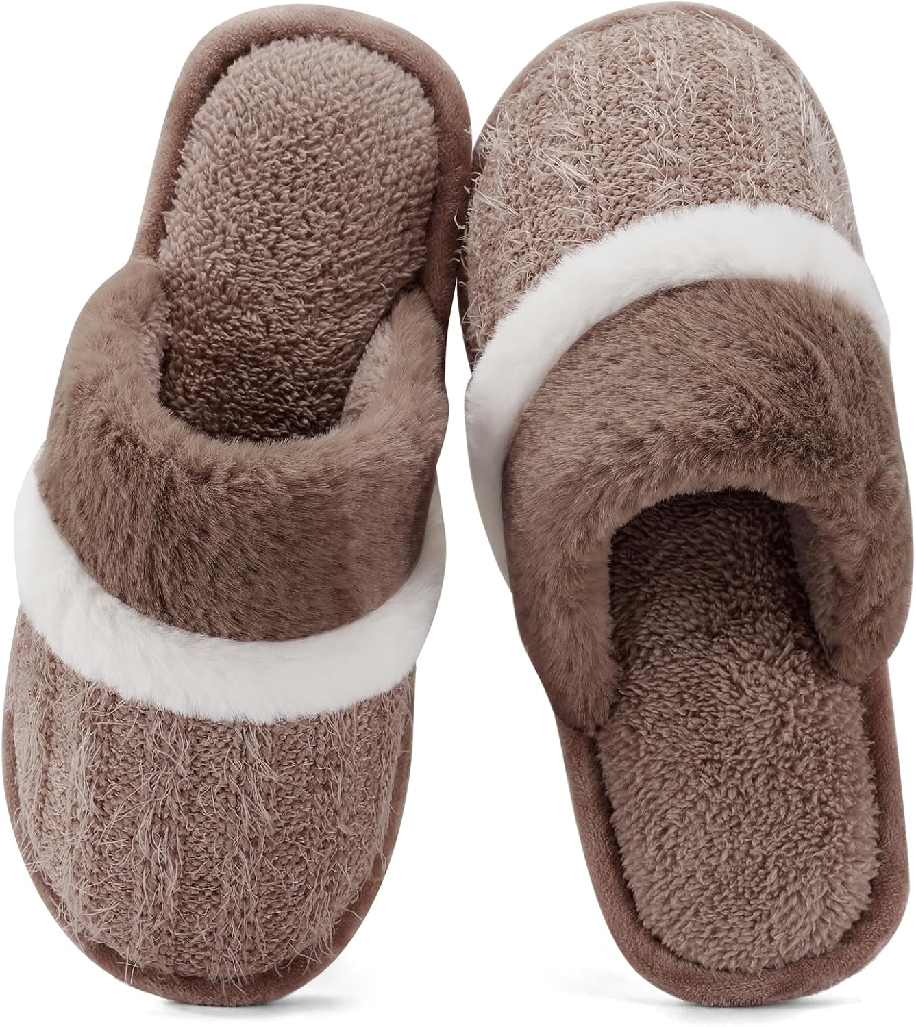 Detalle de GOEWY Chaussons Femme – Pantoufles Doudou Confort Extrême, Semelle à mémoire de forme antidérapante
