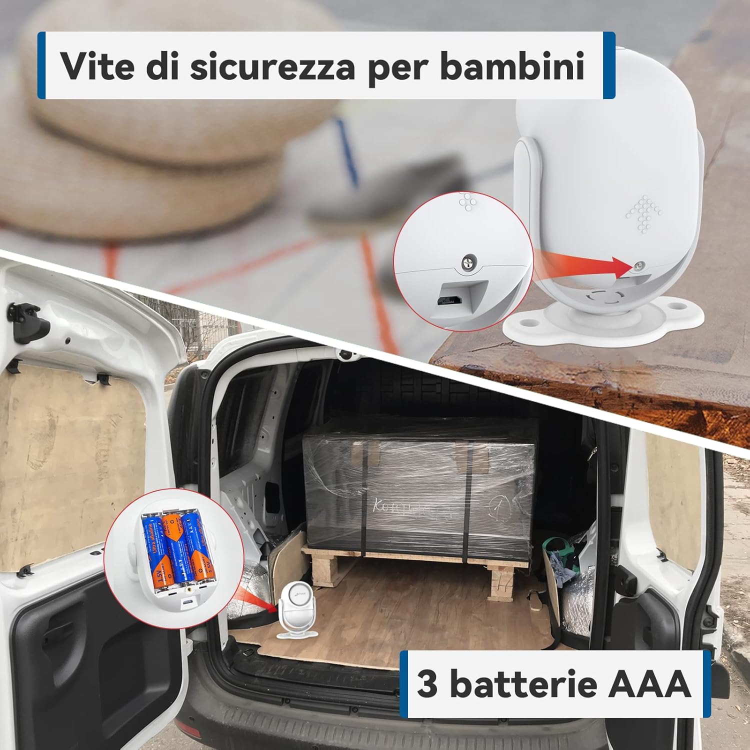 Thumbnail 3 de CPVAN Allarme casa senza fili, 125 dB