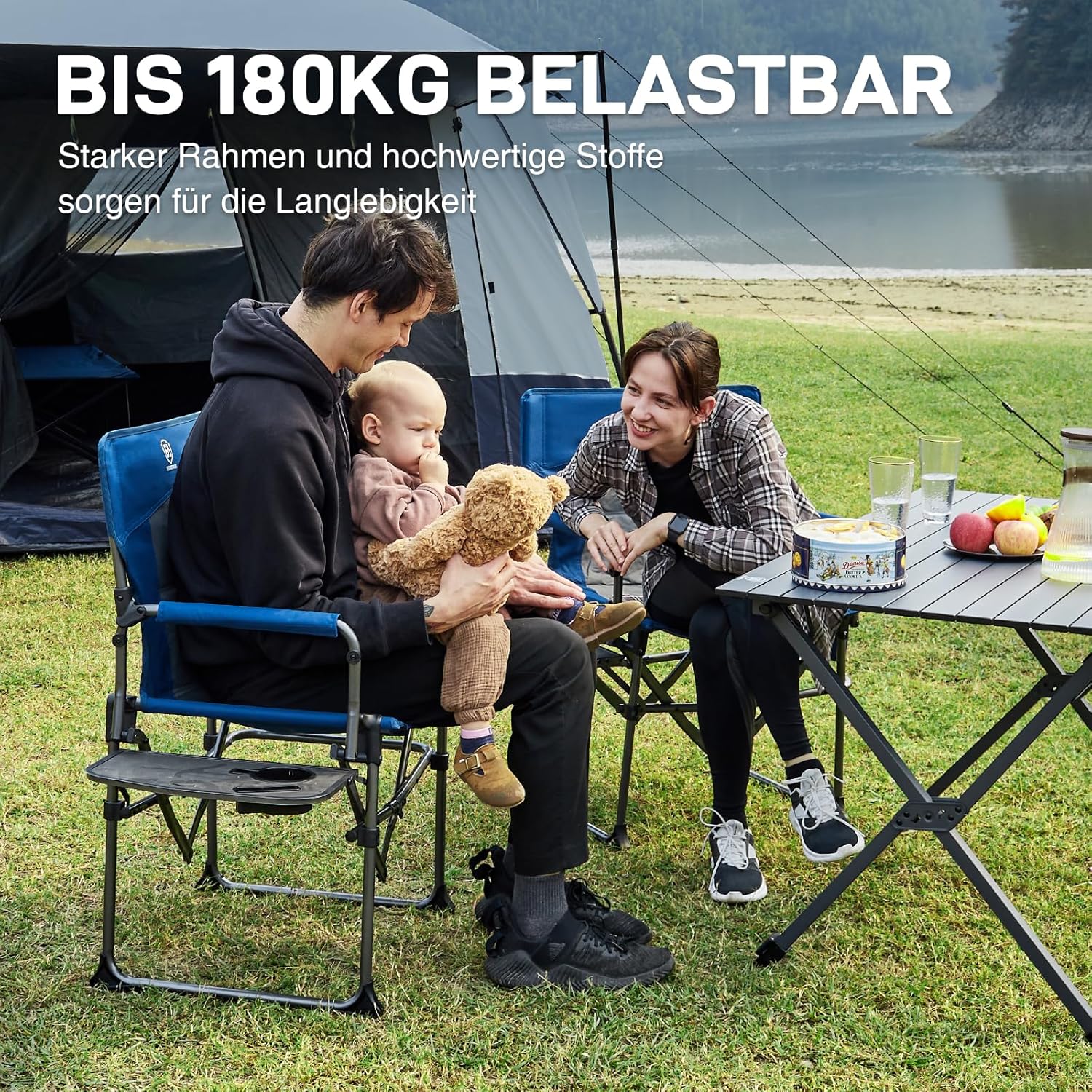 Thumbnail 3 de EVER ADVANCED Regiestuhl Klappbar 180KG – kompakt, stabil und vielseitig