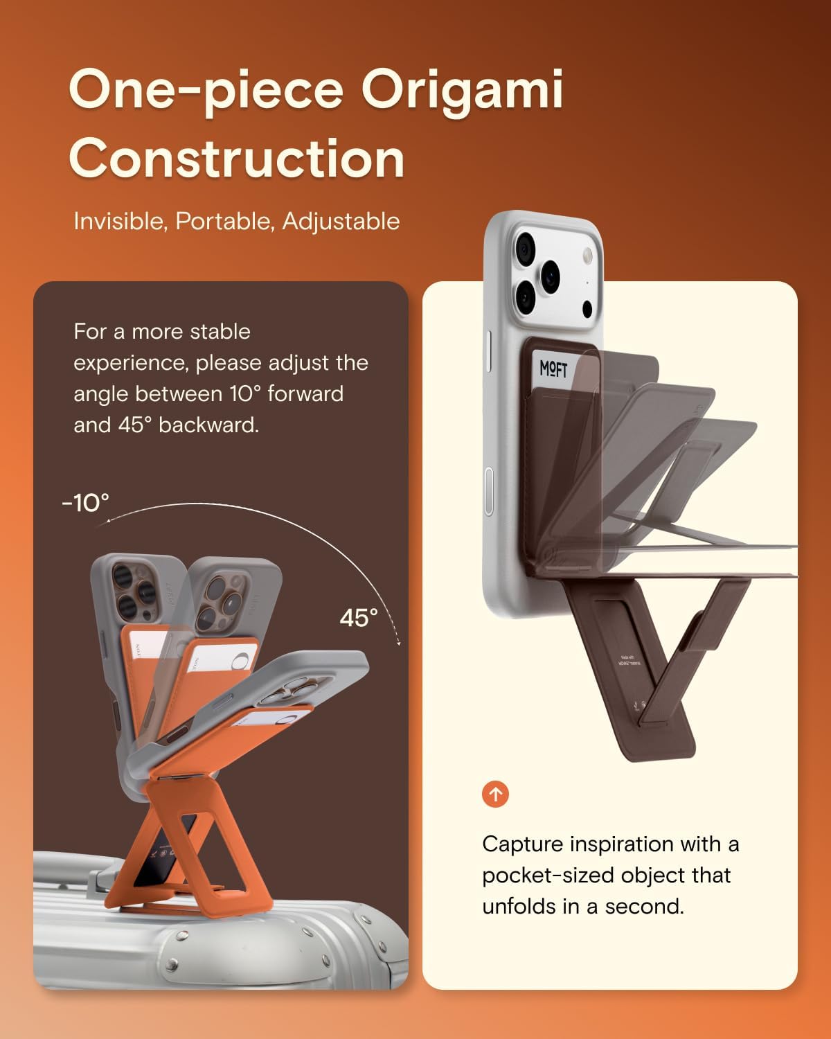 Thumbnail 2 de MOFT Phone Tripod Wallet for iPhone: 3-in-1 MagSafe Wallet, Stand and Tripod