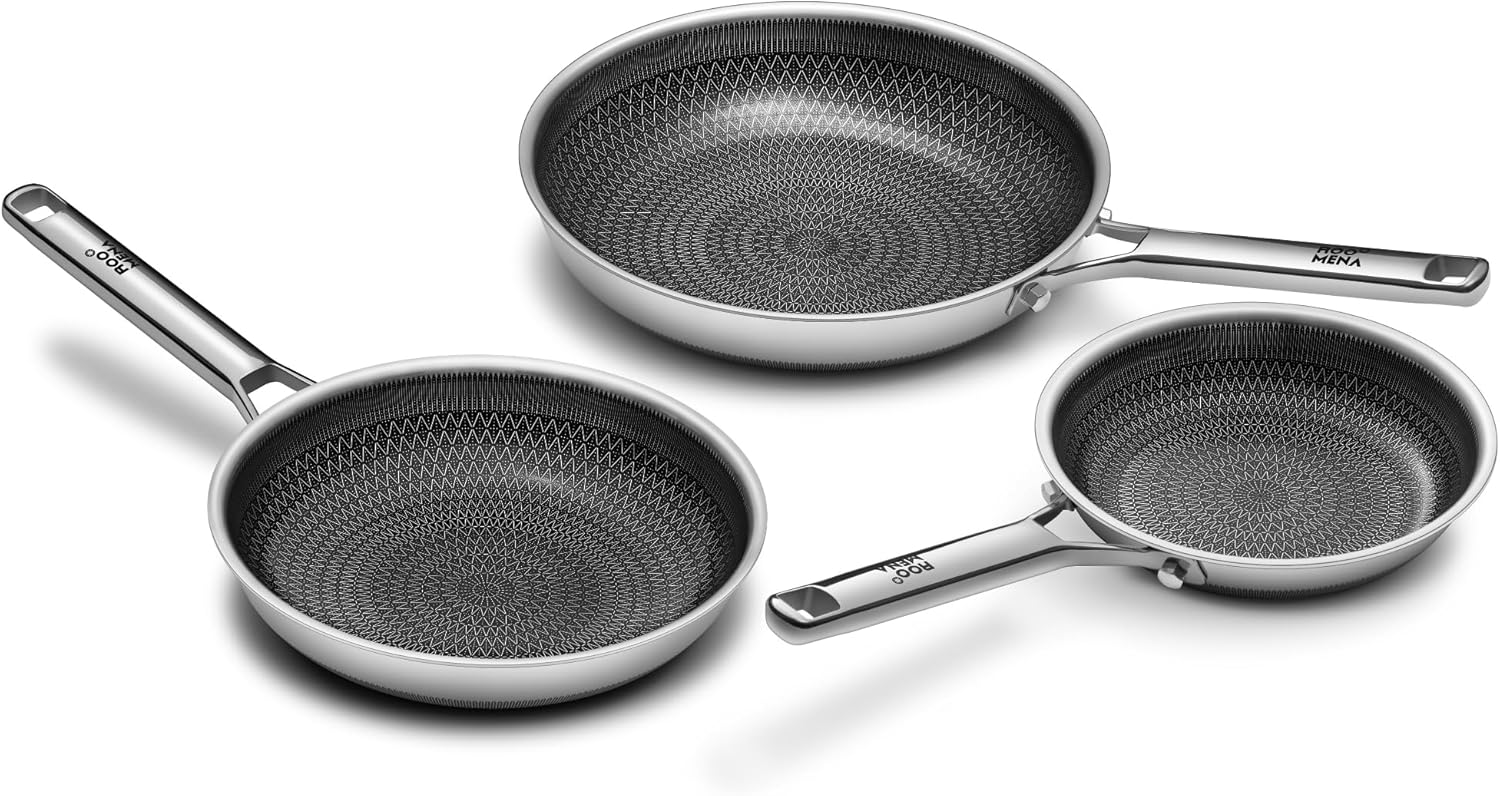 Thumbnail 6 de Roomena Frying Pans Non Stick Hybrid Ceramic Skillet (12 Inch) with Lid