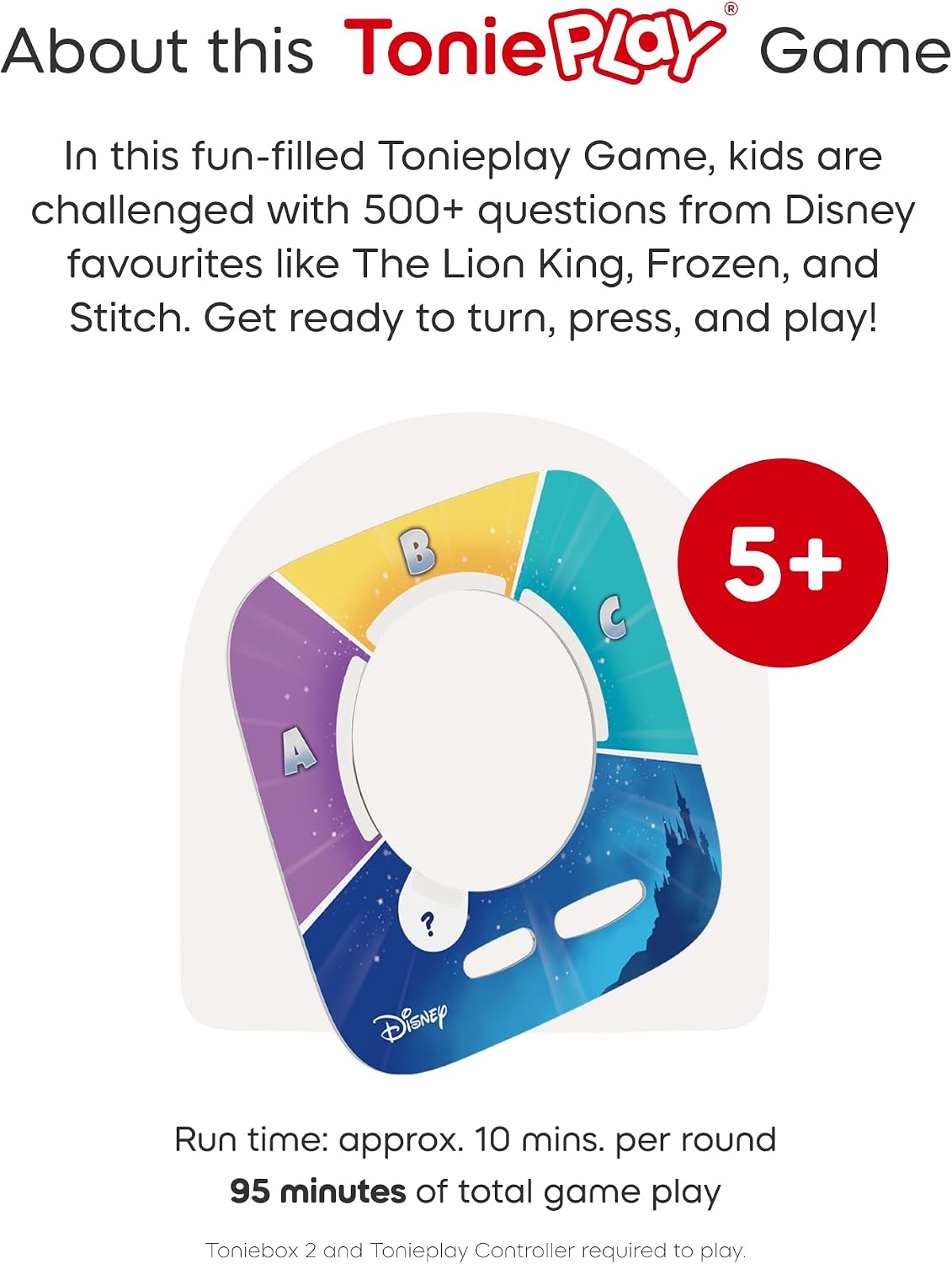Detalle de tonies Disney Quiz Kingdom Tonieplay Game