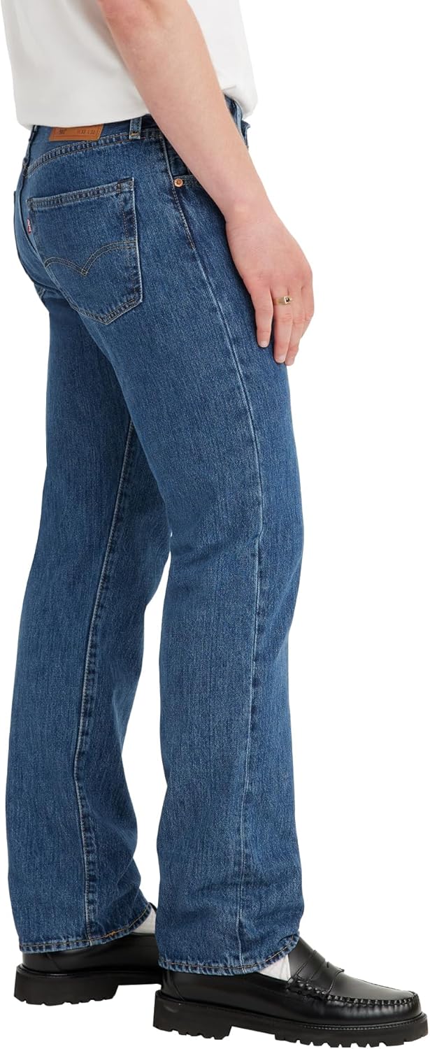 Detalle de Levi's 501 Original mit Knopfleiste Herren-Jeanshose – Straight Fit