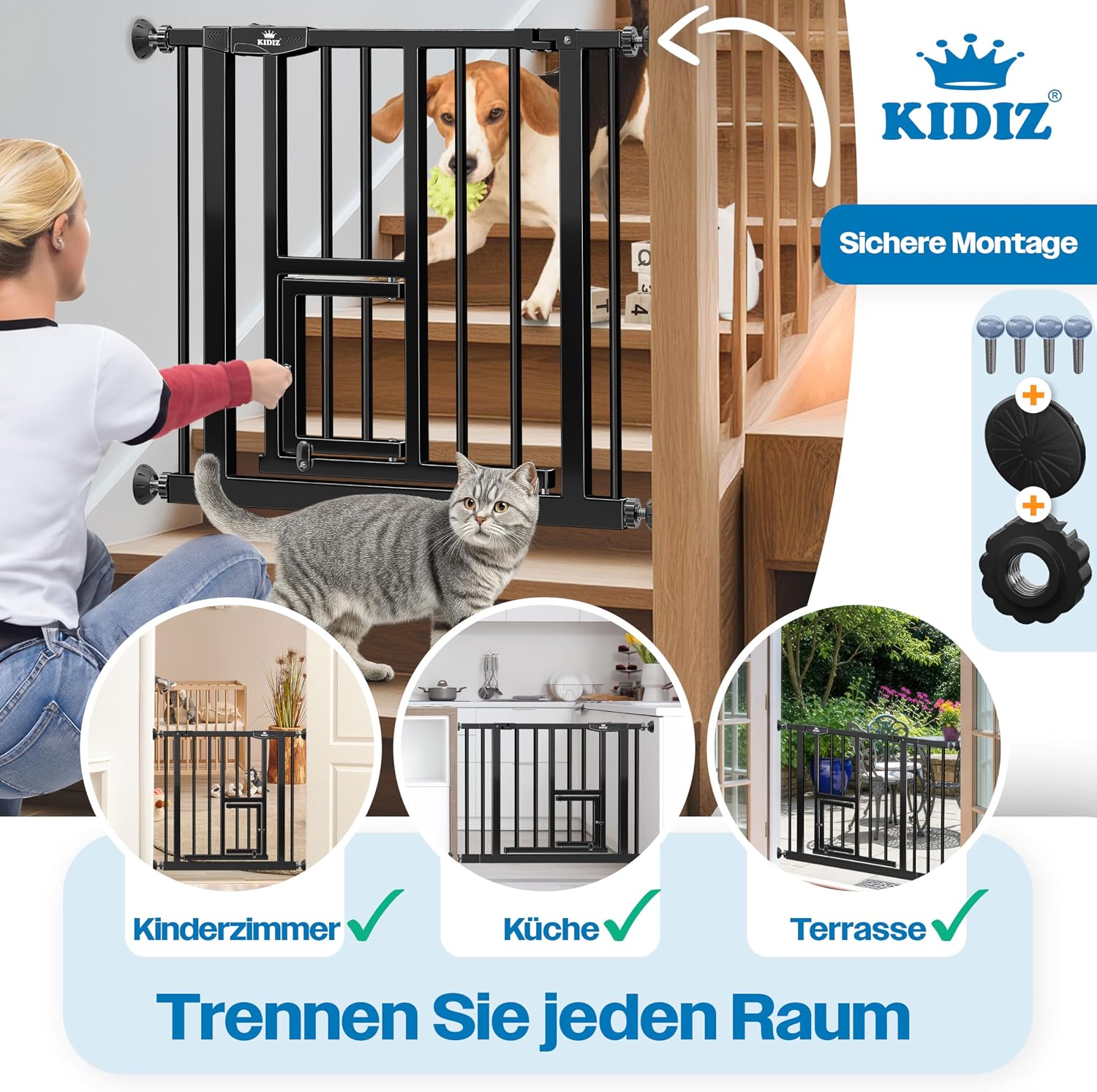 Thumbnail 4 de KIDIZ Absperrgitter zum Klemmen 74–80 cm