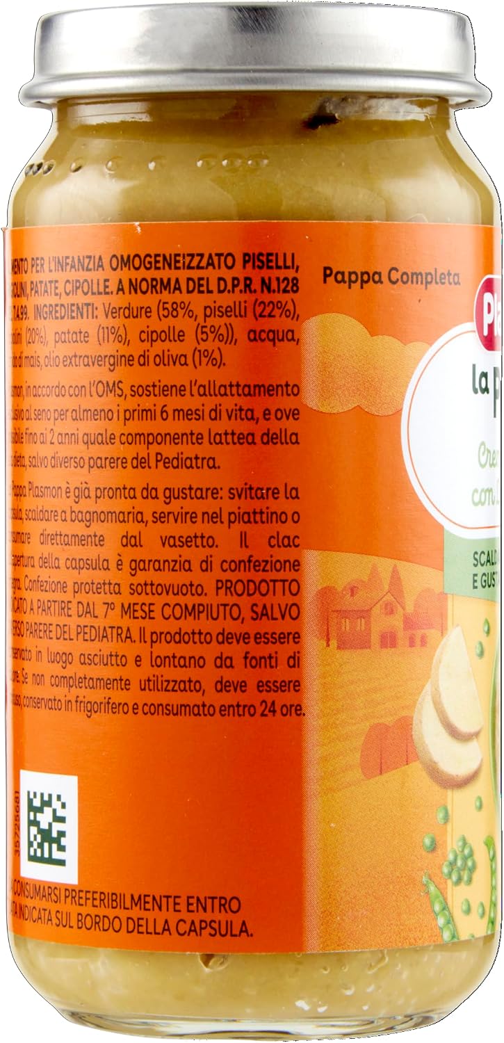Detalle de Plasmon La Pappa - Crema di Patate con Legumi Verdi 6x200g