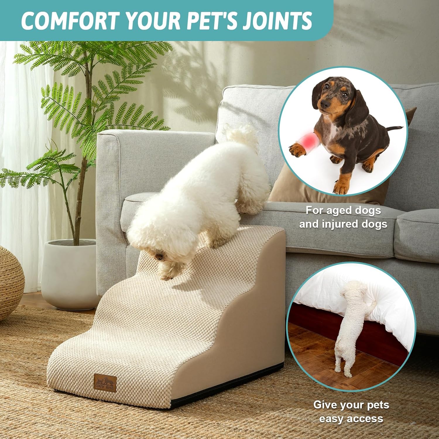 Thumbnail 2 de COZY KISS Dog Stairs for Small Dogs
