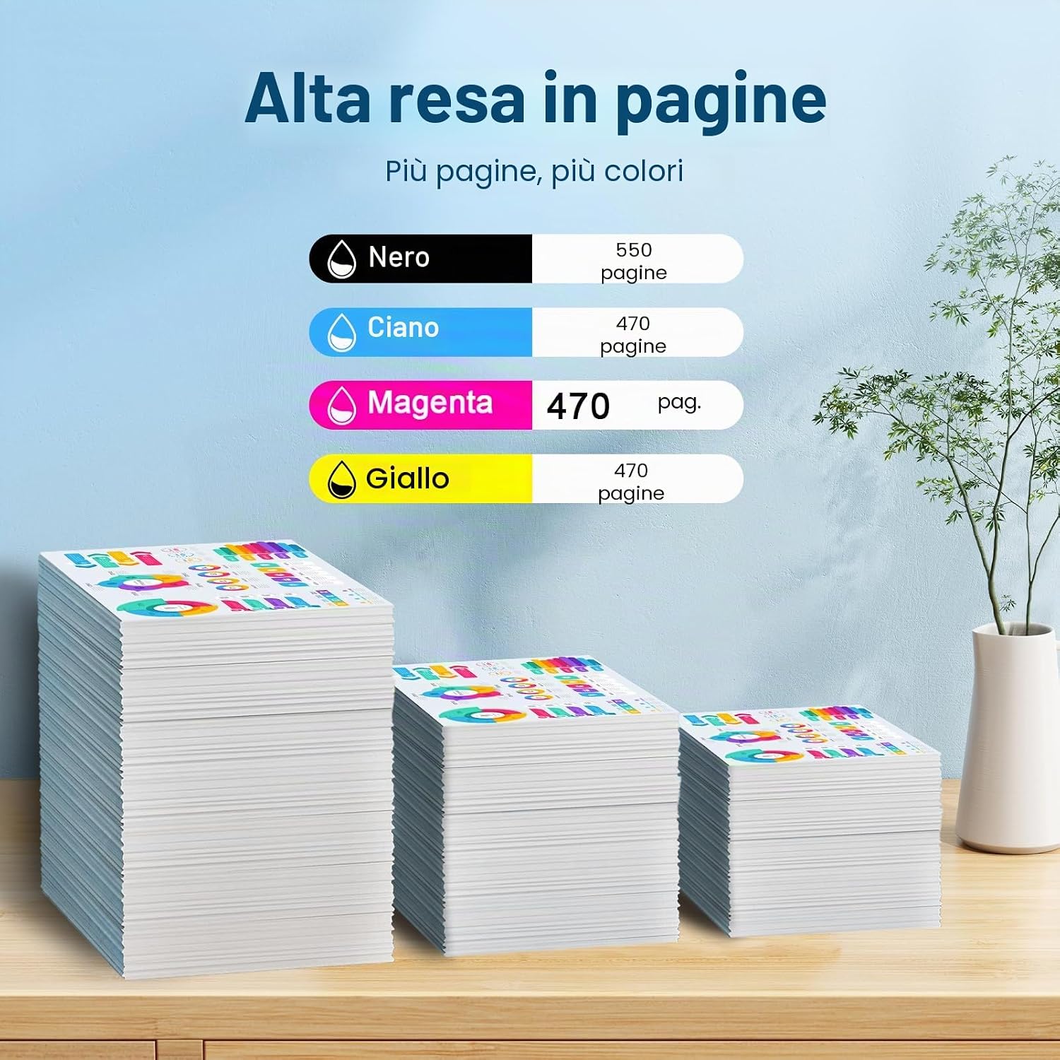 Detalle de Jagute 10 Pacchetti Cartucce 503XL compatibili con Epson: kit multipack per XP-5200/XP-5205 e WF-2960/WF-2965