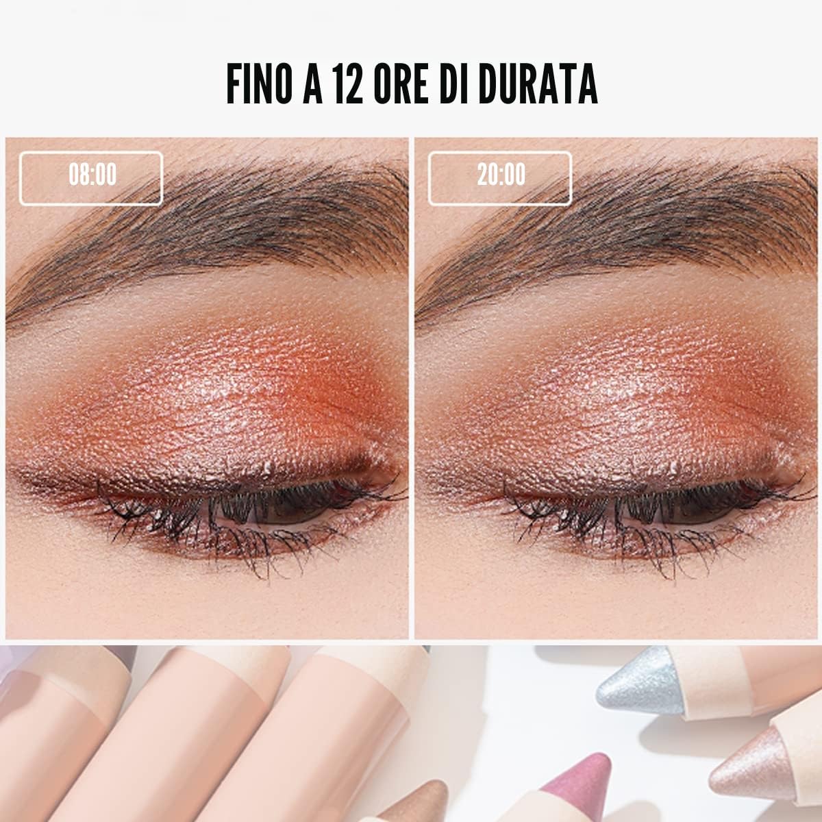 Detalle de Oulac Ombretto in Stick Grigio Hollywood Dream (3,8 g) ad alta pigmentazione, finitura metallica e waterproof