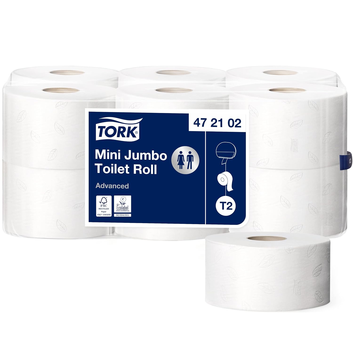 Detalle de Tork Papier Toilette mini Jumbo T2 12x180 m 2 plis