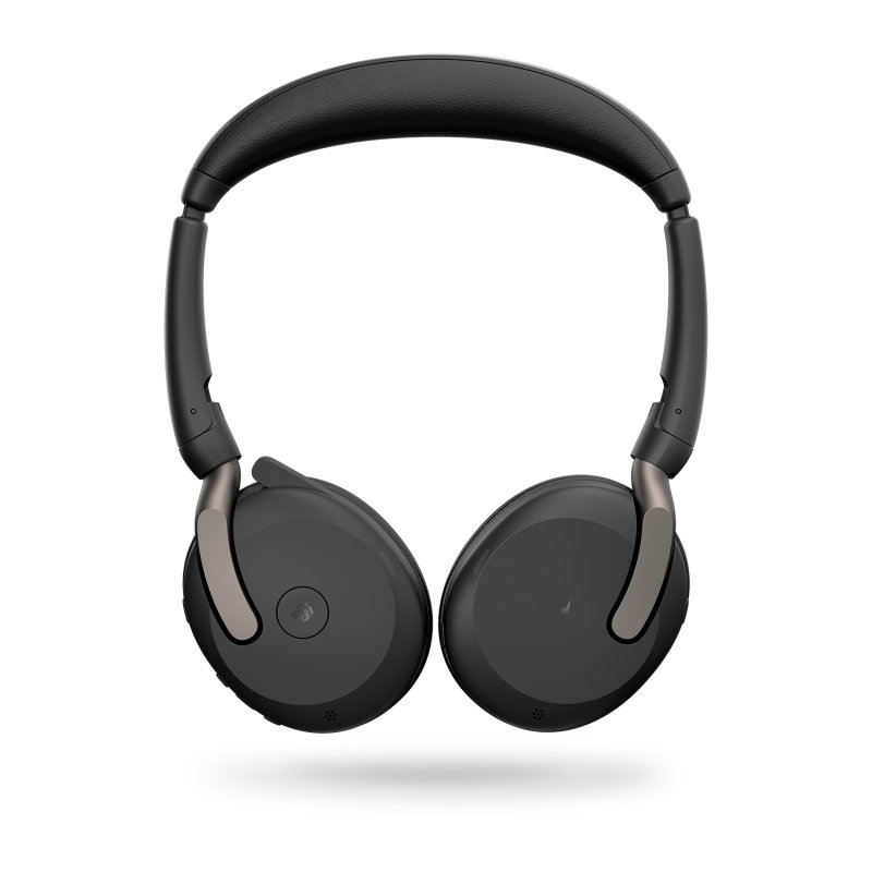 Detalle 2 de Jabra Evolve2 65 Flex: Auriculares diadema Bluetooth para oficina con micrófono plegable (Negro)