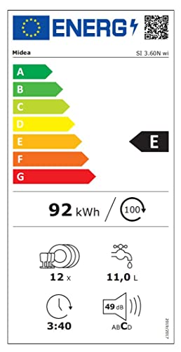 Thumbnail 9 de Midea Geschirrspüler Teilintegriert 60 cm – 13 Gedecke, flexible Beladung, Home Connect