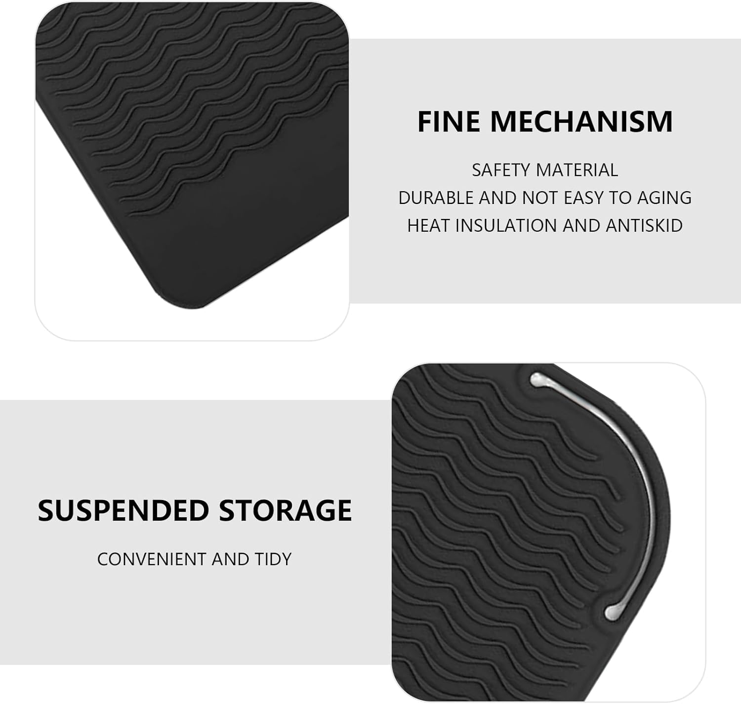 Detalle 2 de Silicone Heat Resistant Mat 21.8 x 16 cm for Straighteners