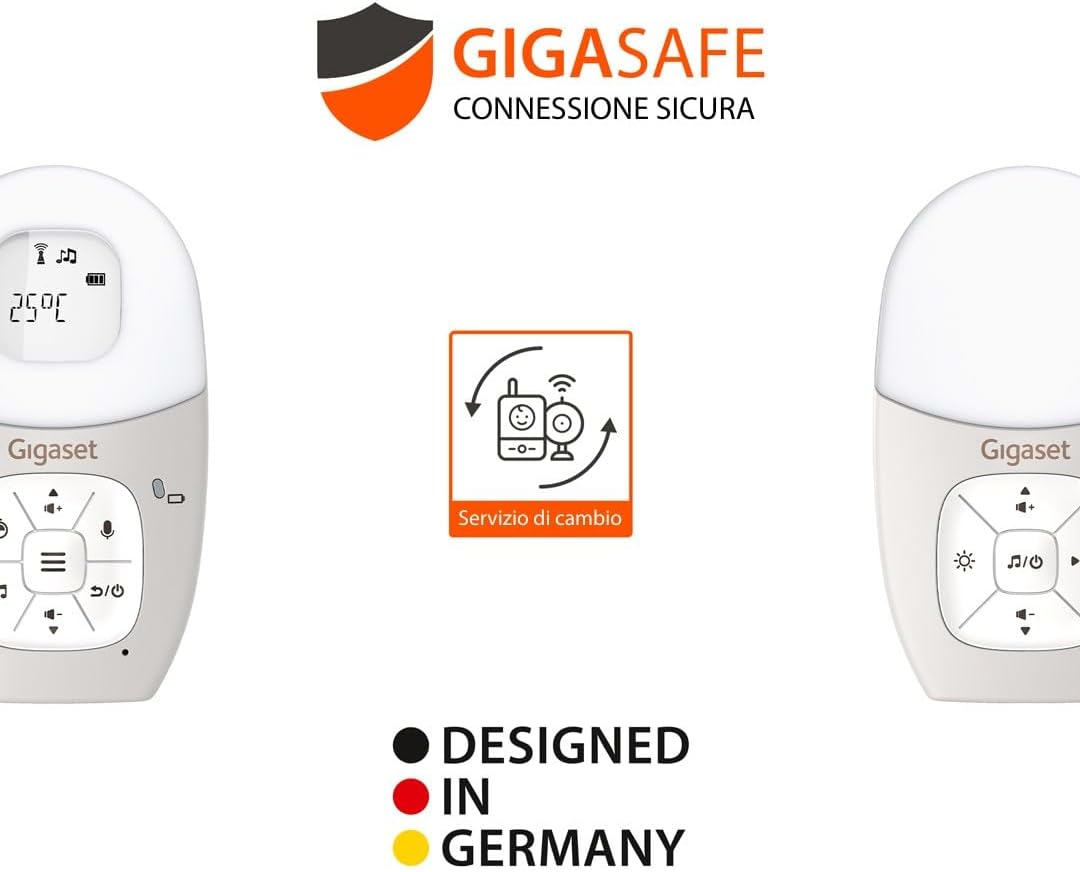 Thumbnail 6 de Gigaset BABY 100 Audio Baby DECT bidirezionale con luce notturna, timer pappa e portata fino a 300 m