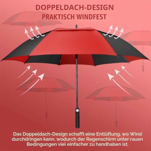 Thumbnail 2 de ZOMAKE Regenschirm Groß Sturmfest L – Großer Golf-Regenschirm, windsicher und stabil, Automatik Öffnung