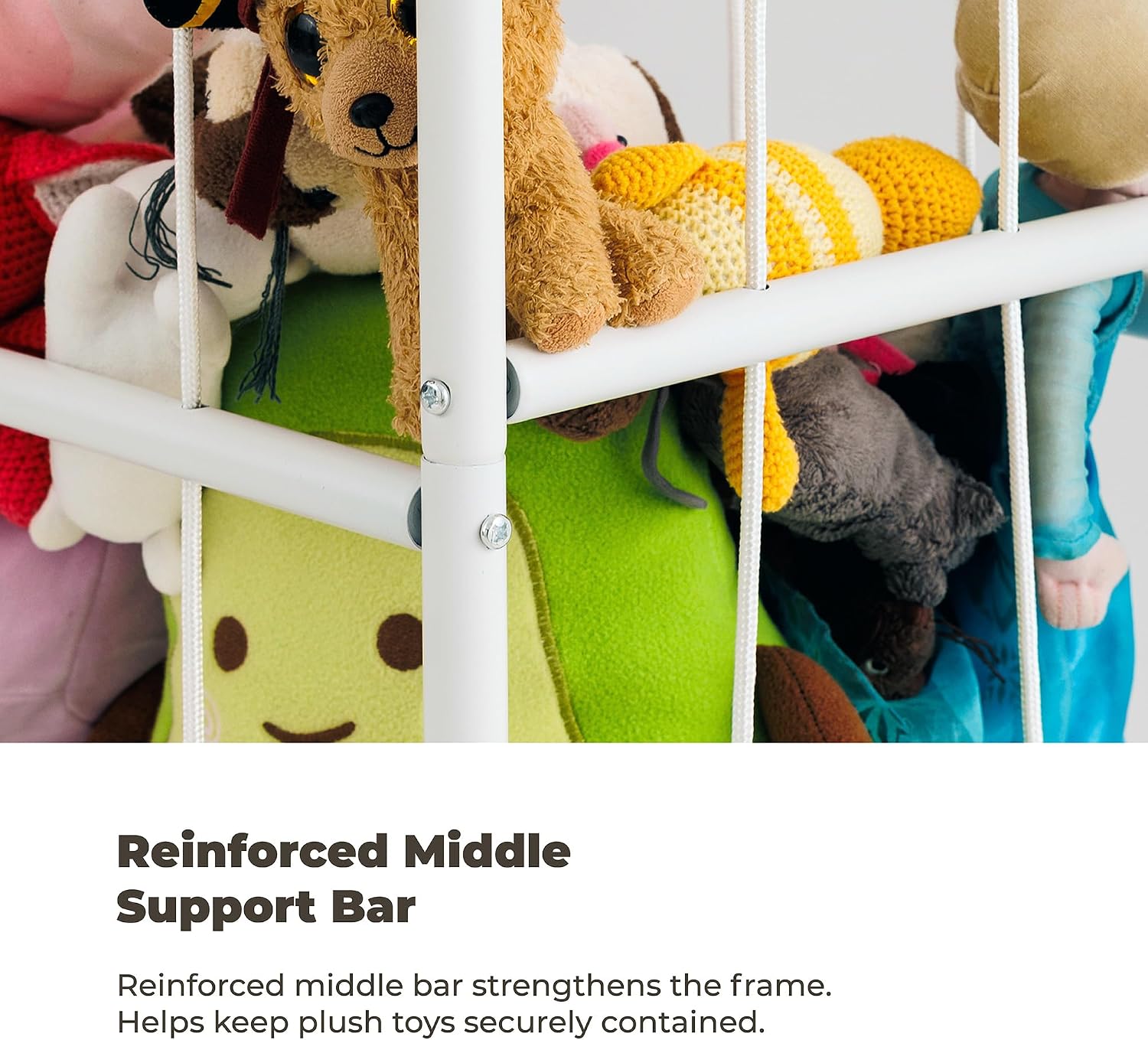 Detalle de goozie Large Metal Stuffed Animal Storage Organizer – Vertical Toy Zoo