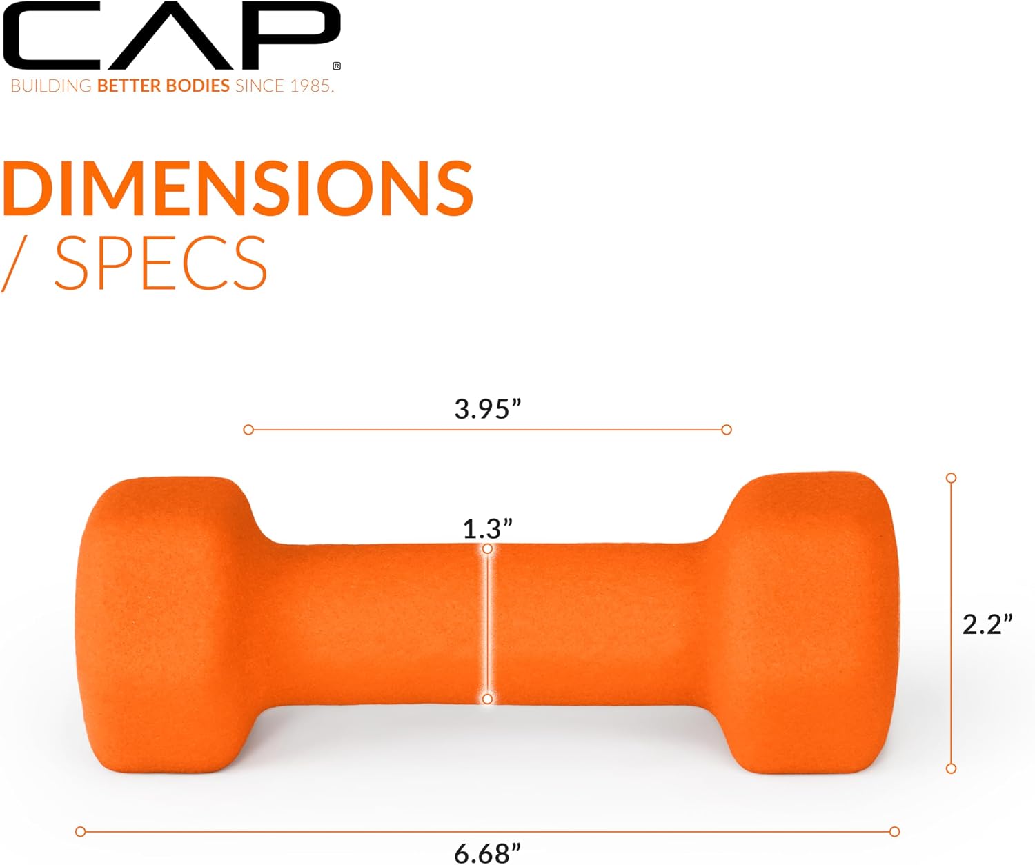 Detalle de CAP Barbell Neoprene Dumbbells 2 lb pair ๐
