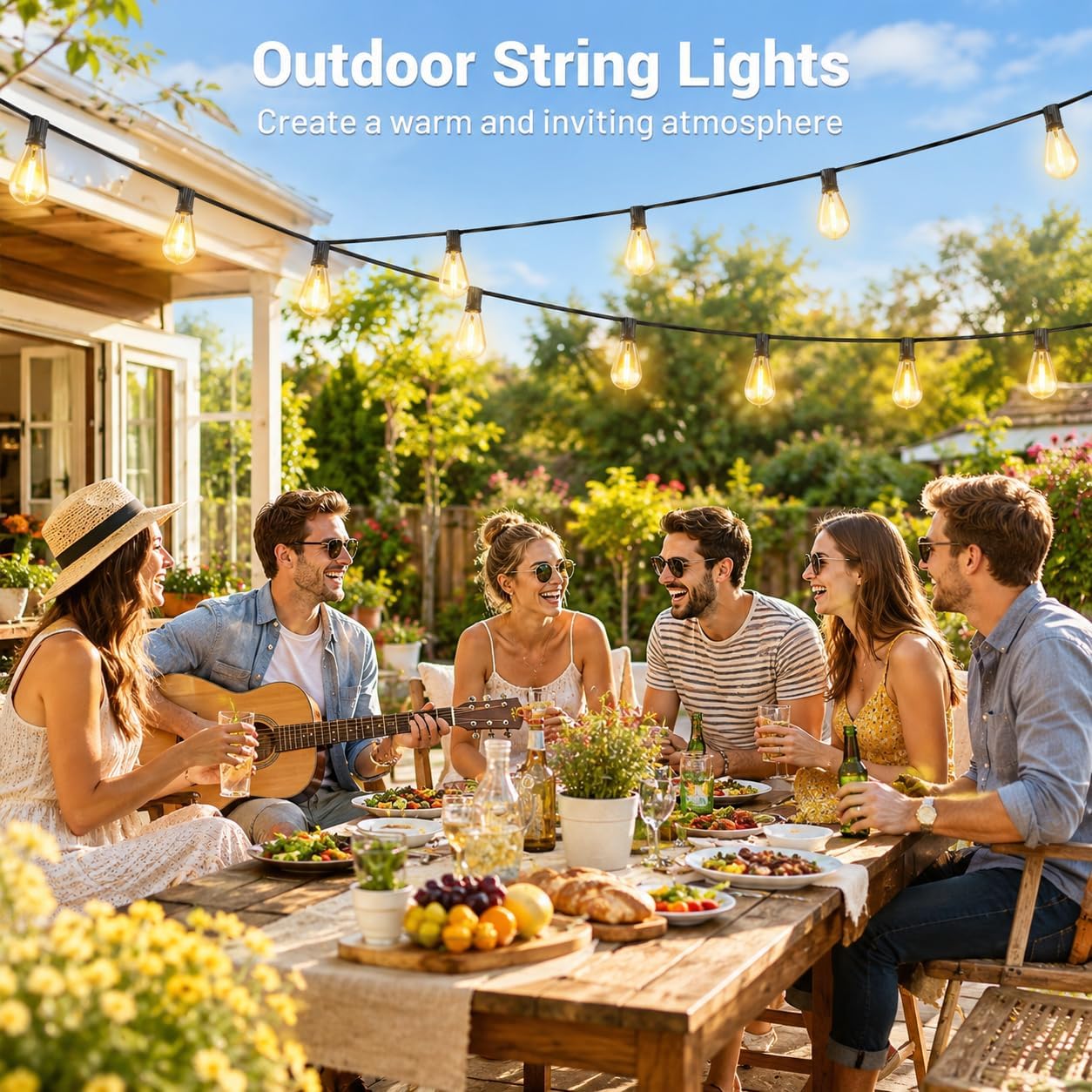 Thumbnail 6 de SUXWIC S11 200 ft LED Outdoor String Lights, 2700K Warm White, IP65