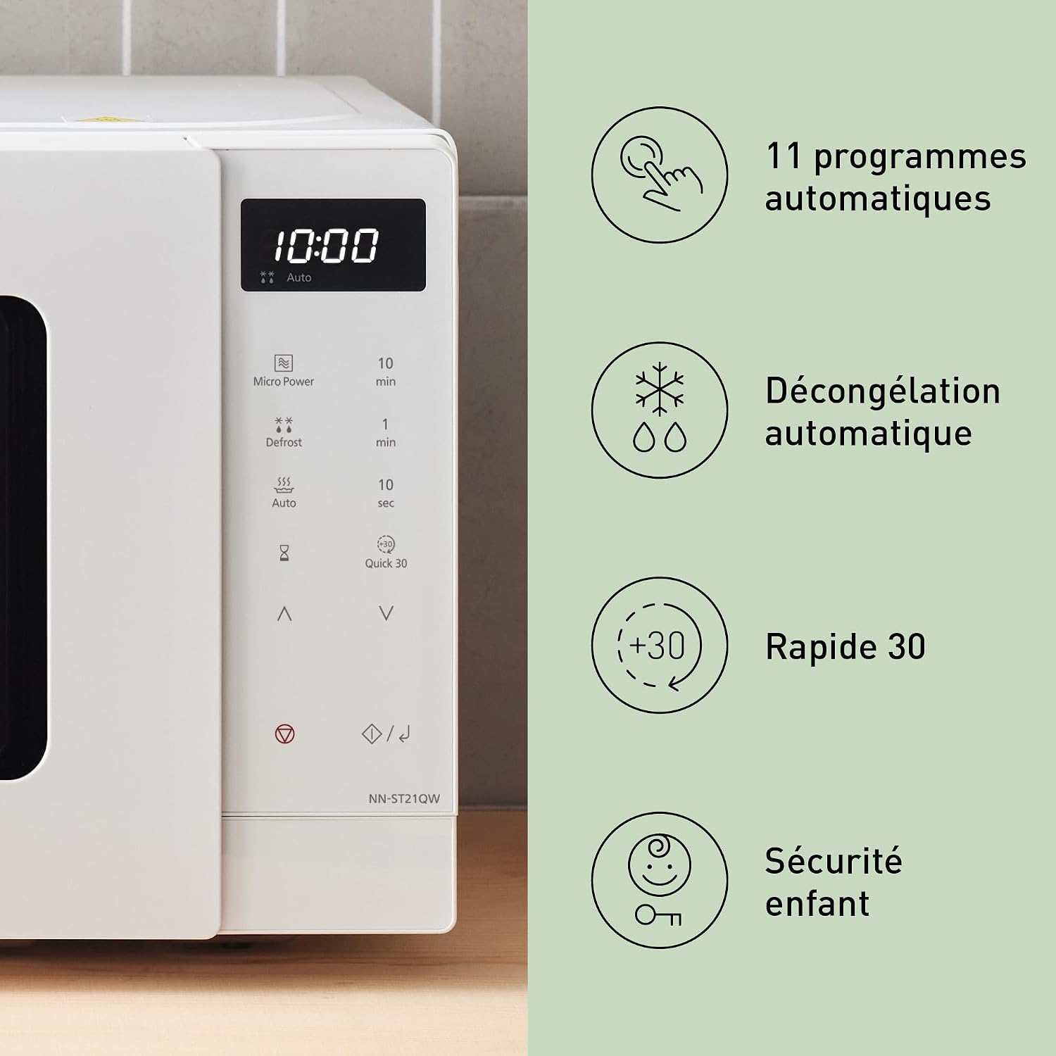 Thumbnail 4 de Panasonic NN-ST21QWEPG micro-ondes 20 L đČ
