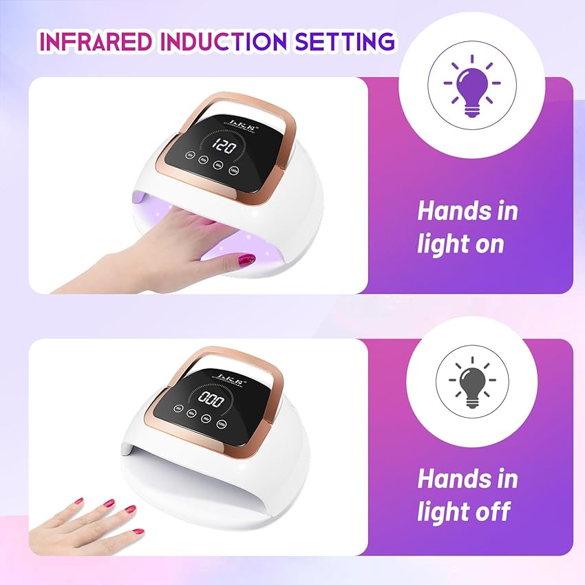 Thumbnail 4 de Wisdompark 268W UV LED Nail Lamp — 4 Timers 💅