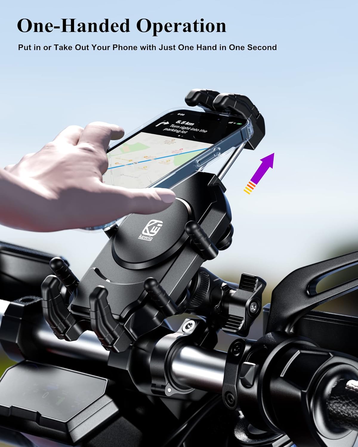 Detalle 2 de BRCOVAN Motorrad Handyhalterung 360°