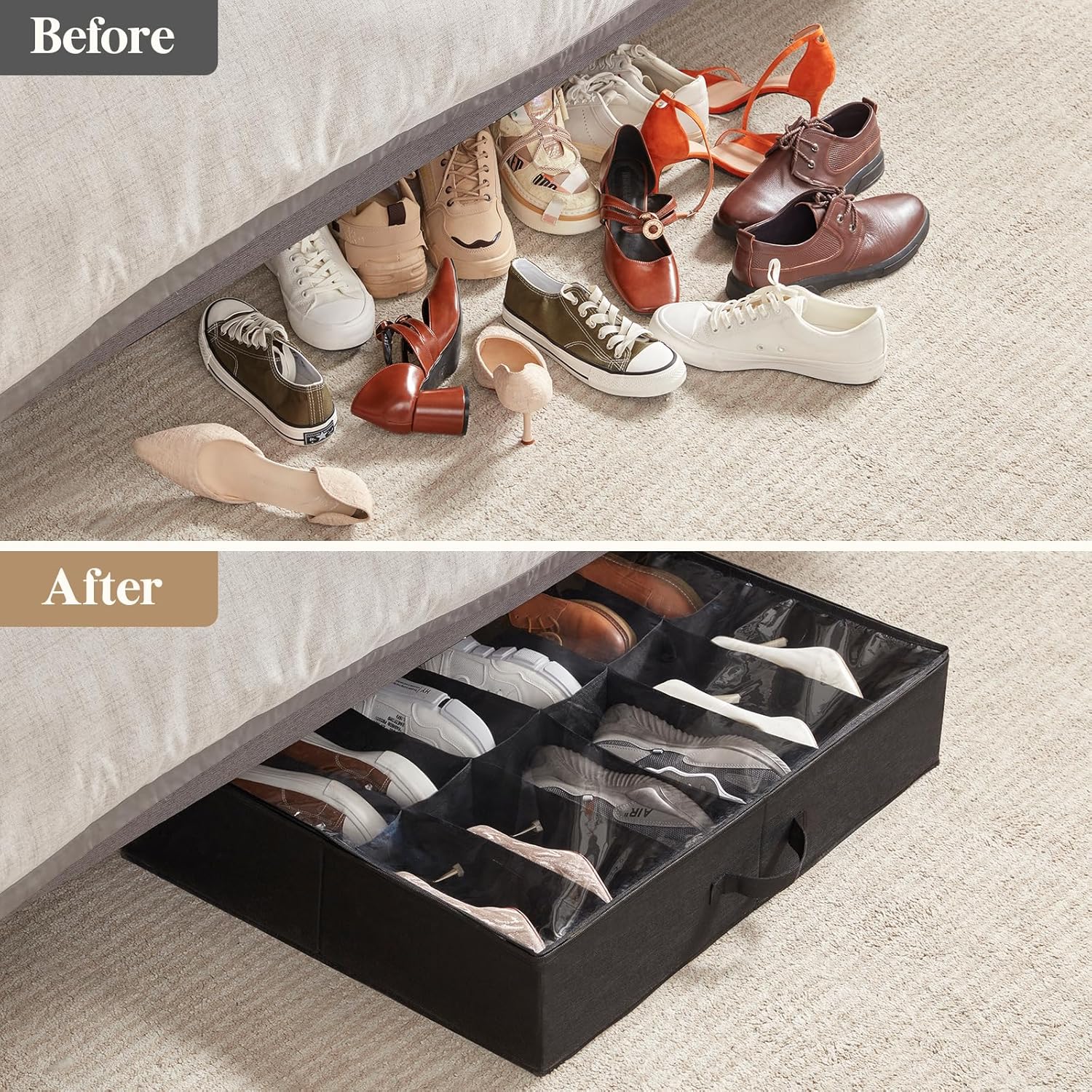 Thumbnail 5 de Lifewit Under Bed Shoe Organizer 24 pairs