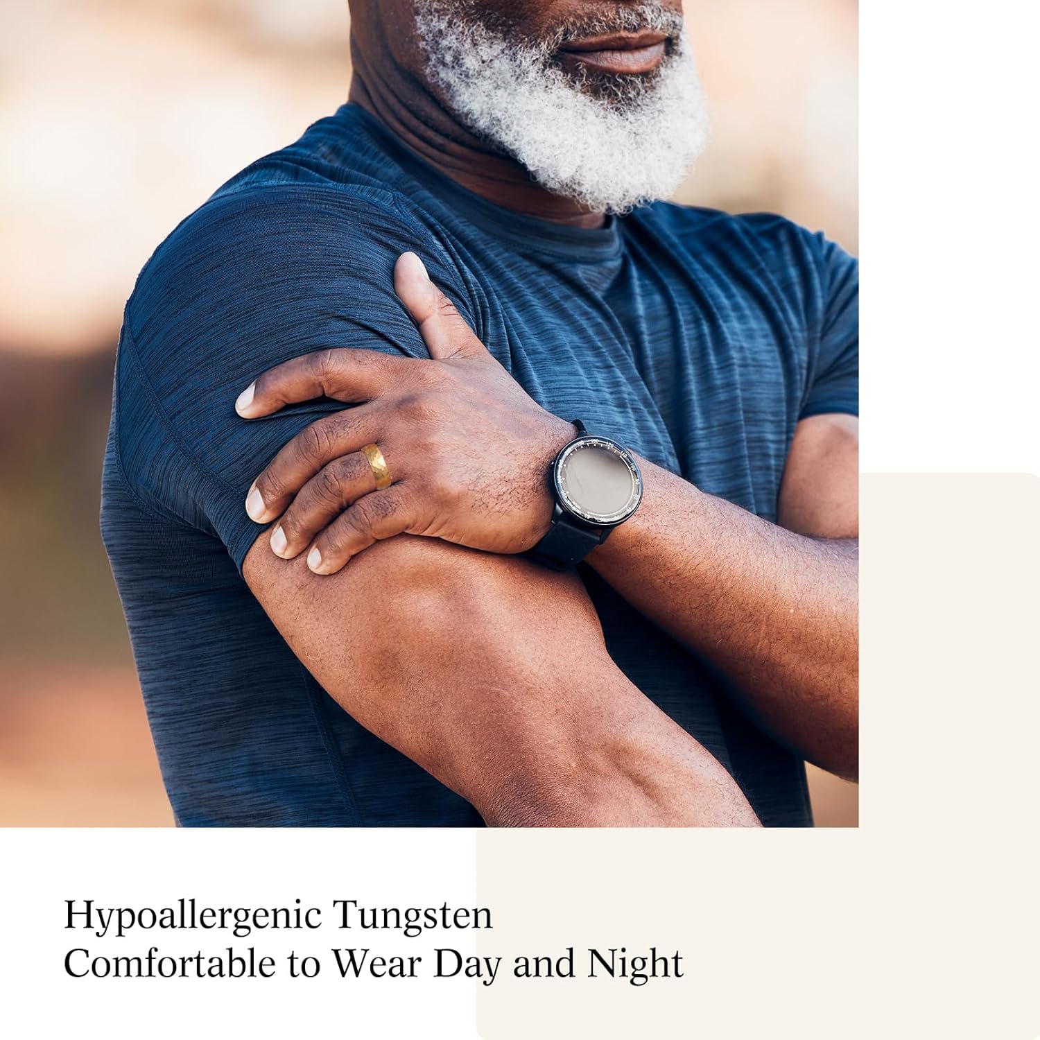 Thumbnail 4 de King Will Wolframkarbid-Trauring 6mm/8mm – Geschmiedeter Ring mit matter Bürstenoptik, Comfort Fit