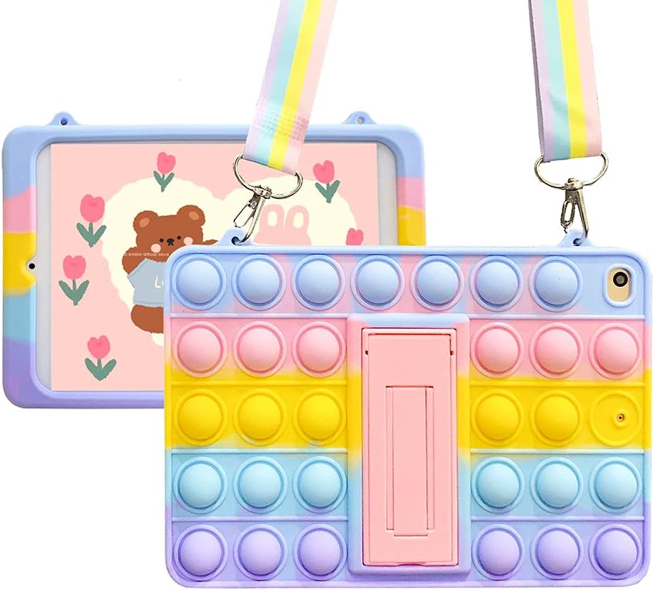 Thumbnail 6 de XZC Hülle für Samsung Galaxy Tab A8 10,5 (2021/2022) SM-X200/SM-X205/SM-X207 – Silikon-Tabletcover mit Ständer und Schultergurt