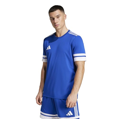 Detalle de Adidas Squadra25 Jersey de manga corta para hombre (Royal Blue/White) – talla L