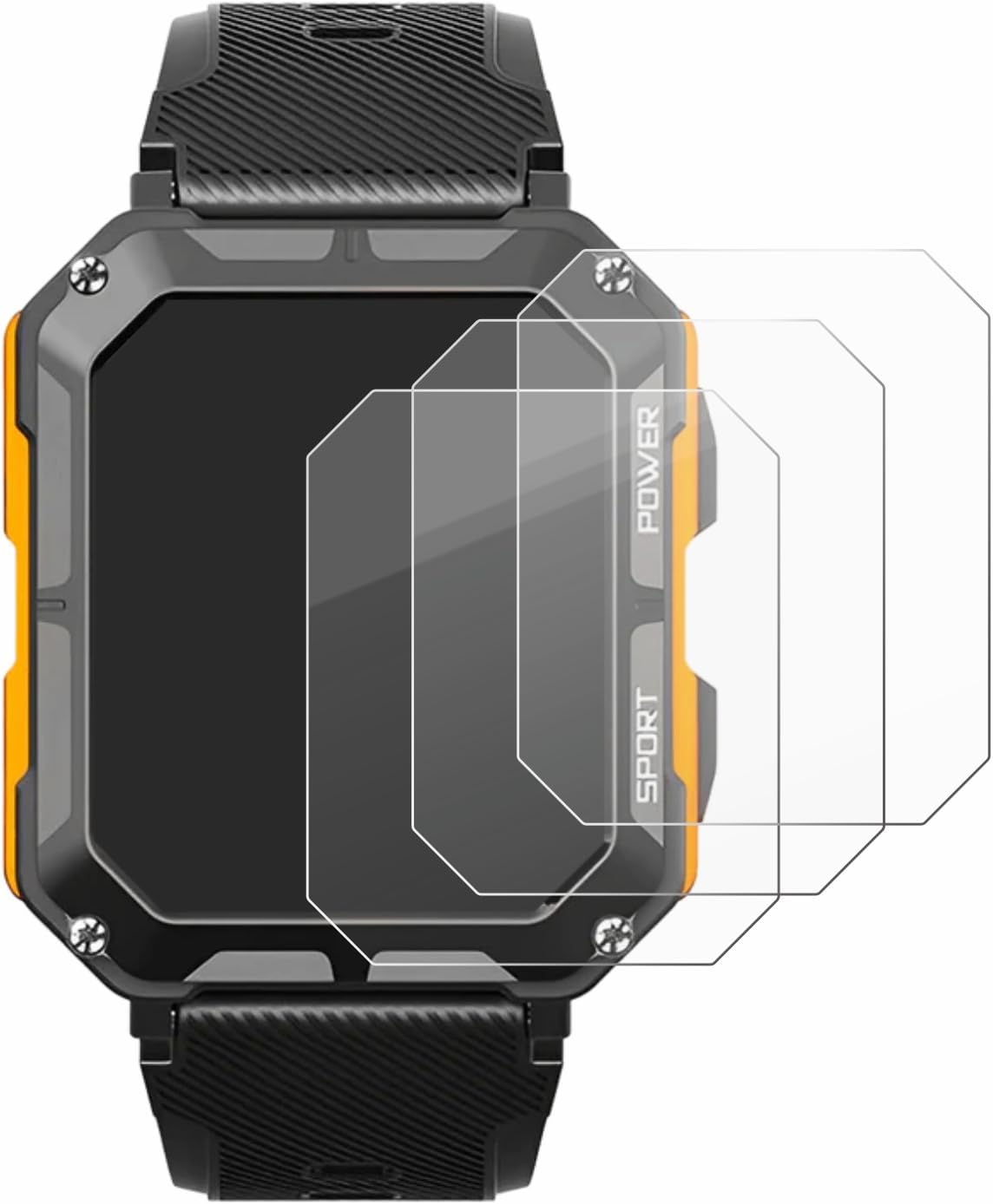Thumbnail 1 de BROTECT AirGlass Screen Protector for Njord Gear The Indestructible Smartwatch (3 Pack)