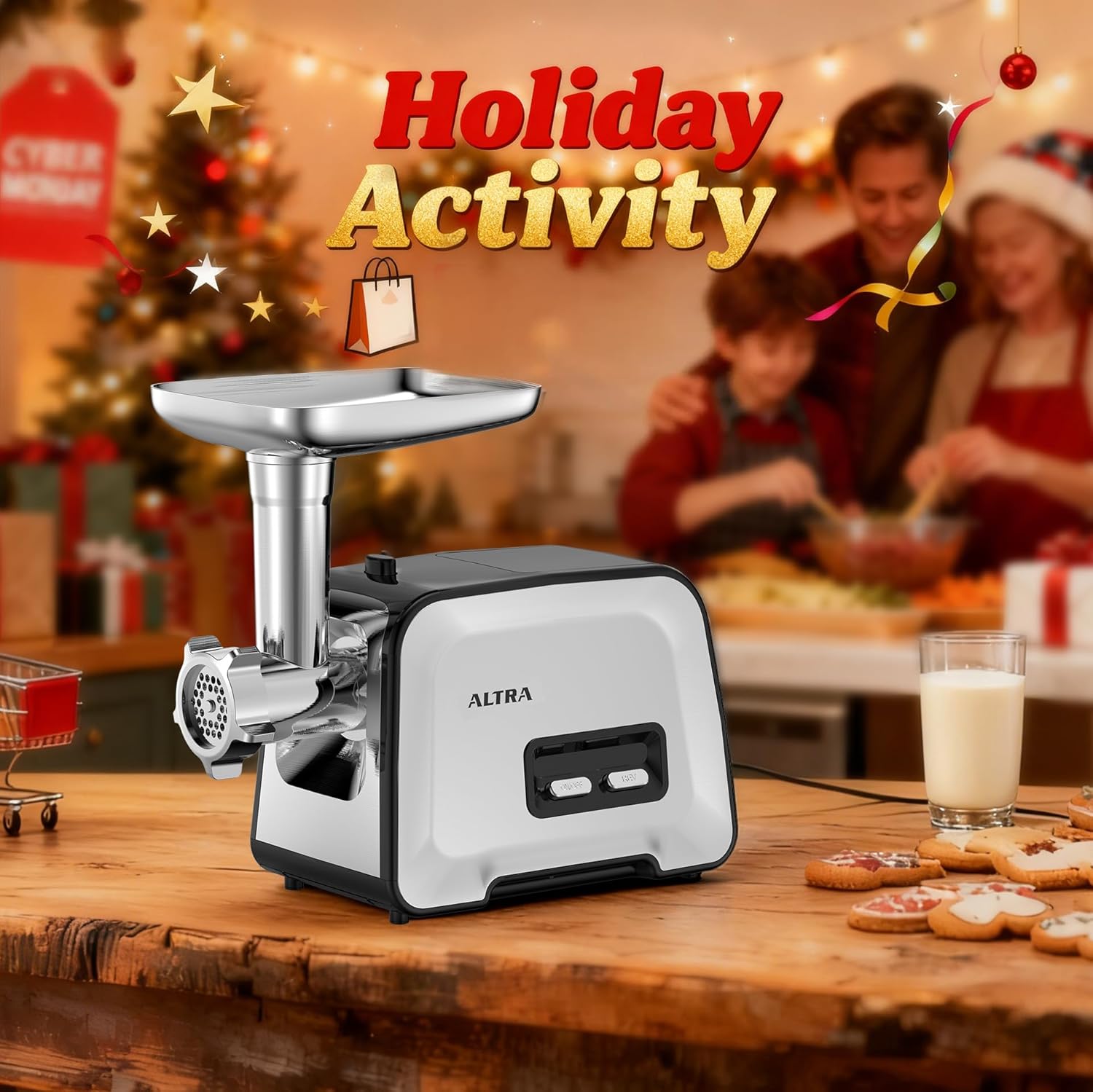 Detalle 2 de ALTRA LIFE Meat Grinder 2800W electric meat grinder