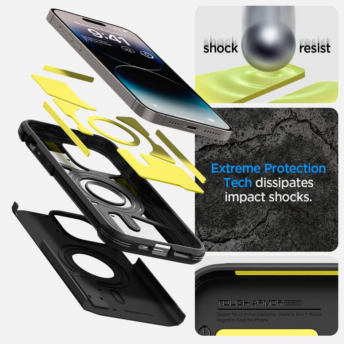 Thumbnail 3 de Spigen Tough Armor Magfit pour iPhone 14 Pro Max — coque MagSafe