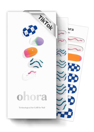 Detalle de ohora Semi Cured Gel Nail Strips N Snatched โ Blue ๐
