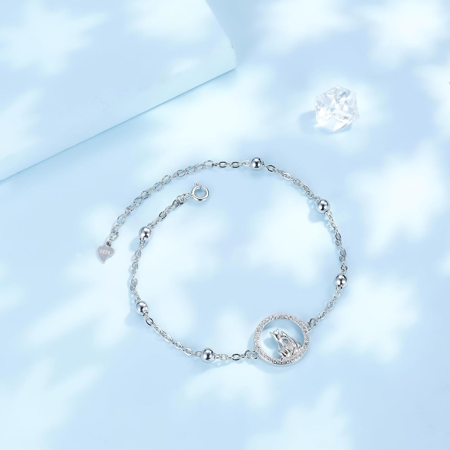 Detalle 2 de J.MUEN Damen-Armband aus 925 Sterling Silber mit Tier-Motiv (Serie) inkl. Geschenkbox