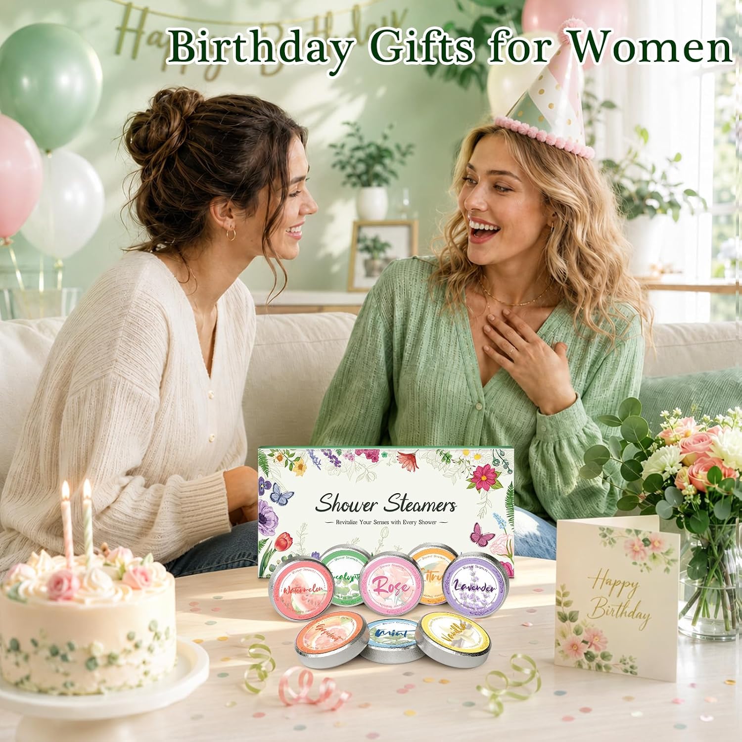 Detalle de Shower Steamers Aromatherapy Gift Set for Women – 8 Scents for a Spa-Style Shower