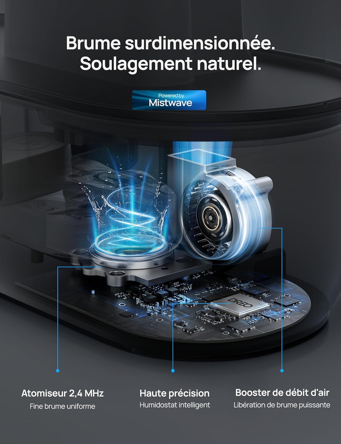 Thumbnail 6 de Dreo Humidificateur intelligent 4 L pour chambre