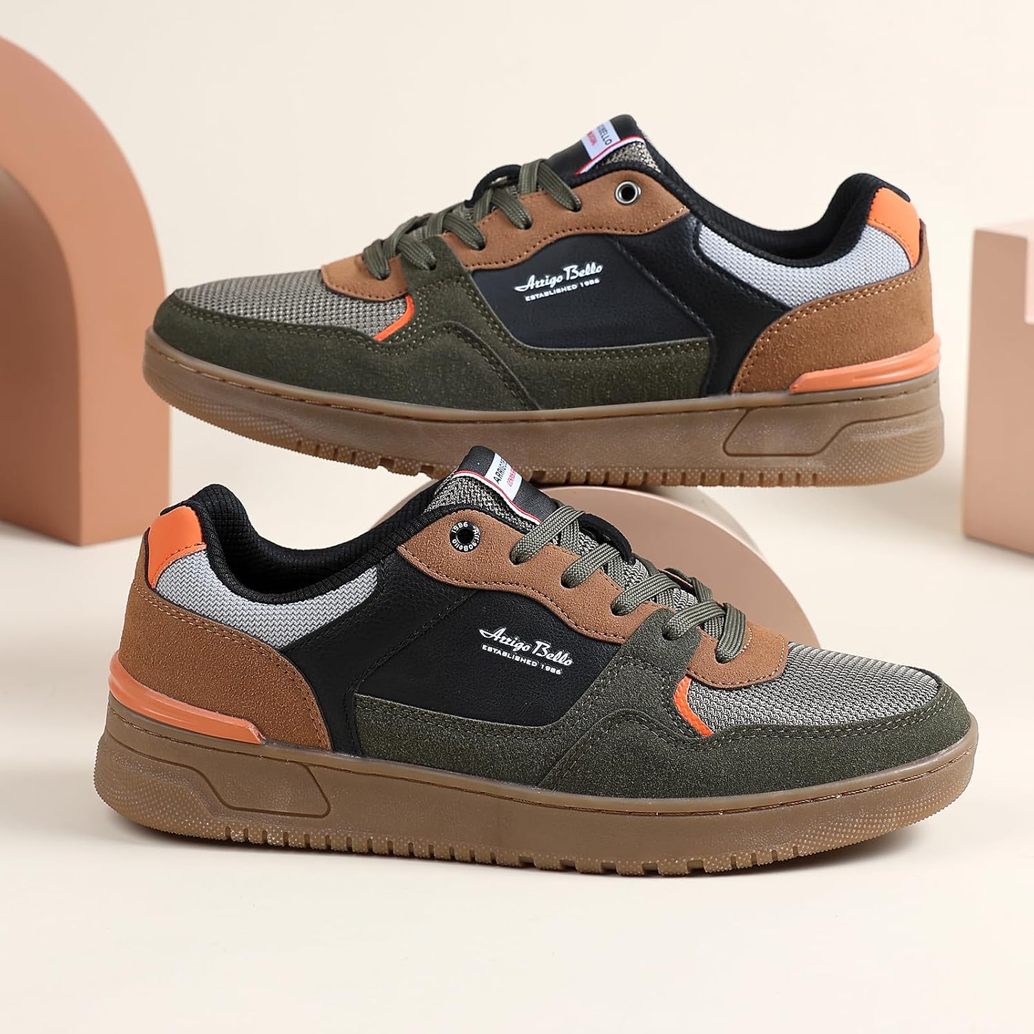 Detalle de ARRIGO BELLO Freizeitschuhe Herren Sneaker – leichte Joggingschuhe, atmungsaktiv und rutschfest (EU 40–46)