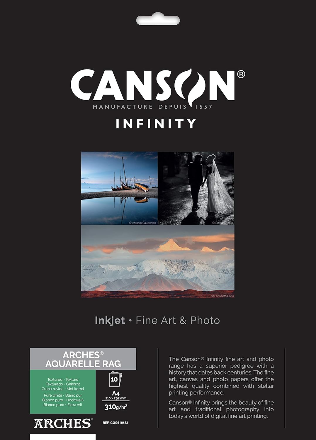 Thumbnail 1 de Canson Infinity Baryta Photographique II gr310 12,7x17,8 cm x25 – Fogli per stampe d’arte in bianco e nero e a colori