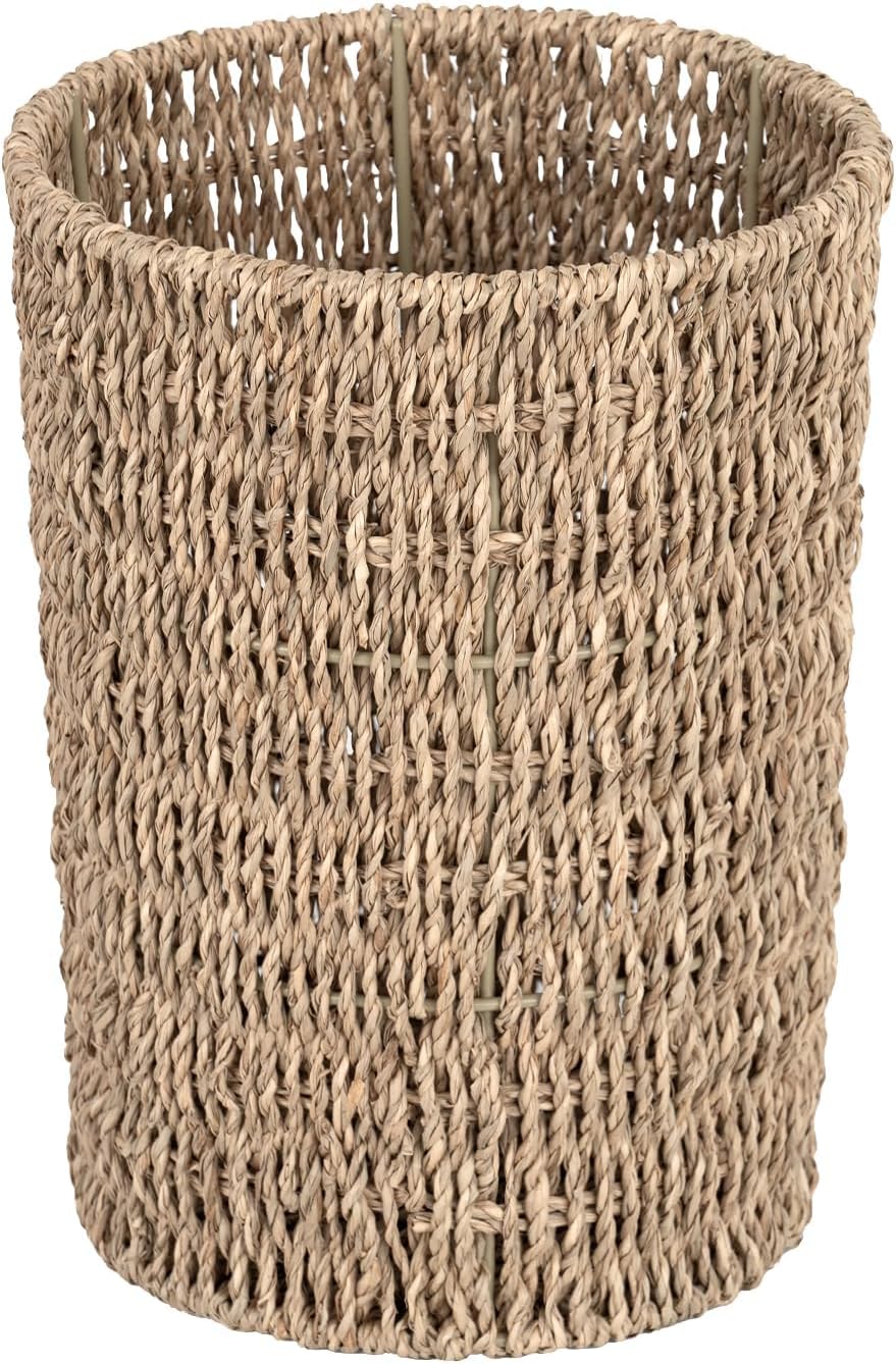 StorageWorks Wicker Waste Basket Small, 1 Pack 🗑