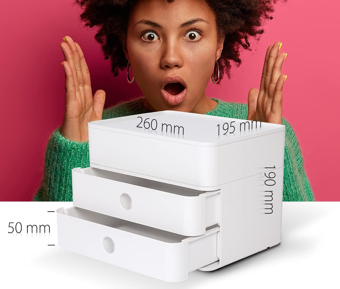 Thumbnail 3 de HAN 1100-12 – Cassettiera SMART-BOX PLUS ALLISON in snow white: design moderno con 2 cassetti e porta utensili