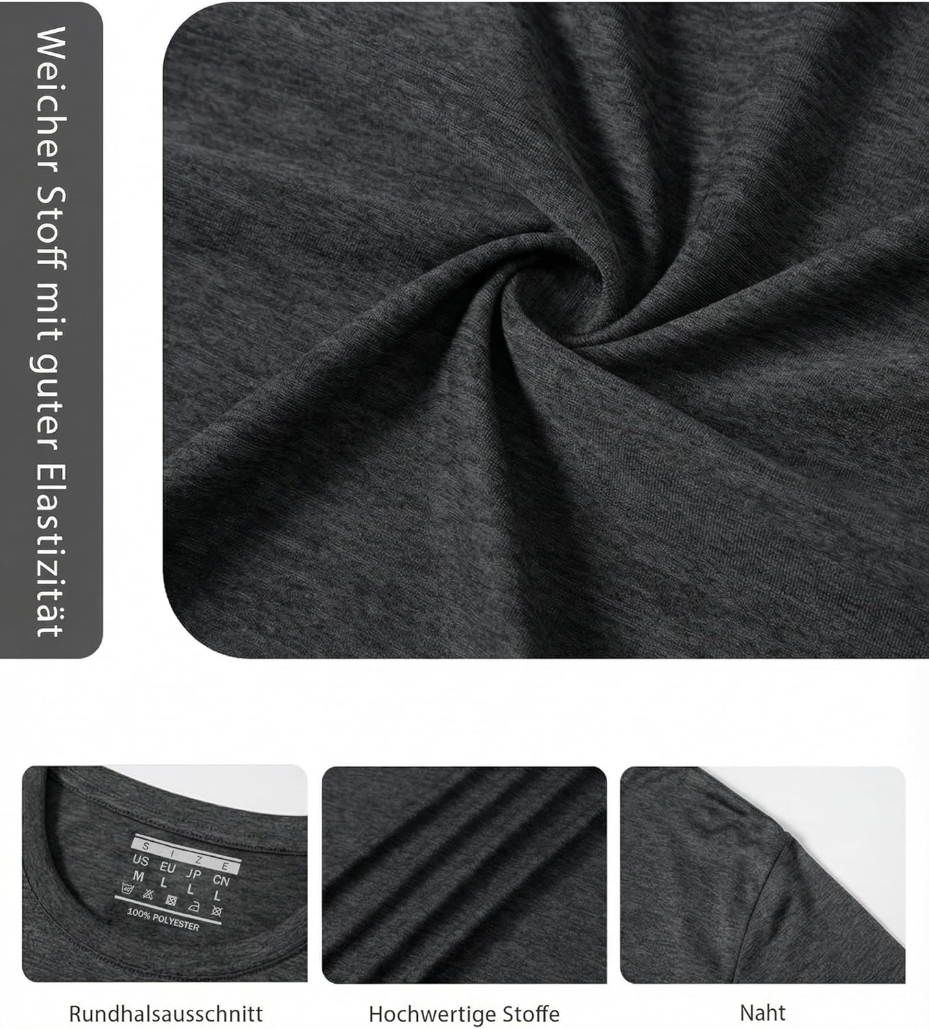 Thumbnail 4 de MAGCOMSEN Herren Sportshirt atmungsaktiv – leichtes Lauf- und Funktionsshirt für Sommer