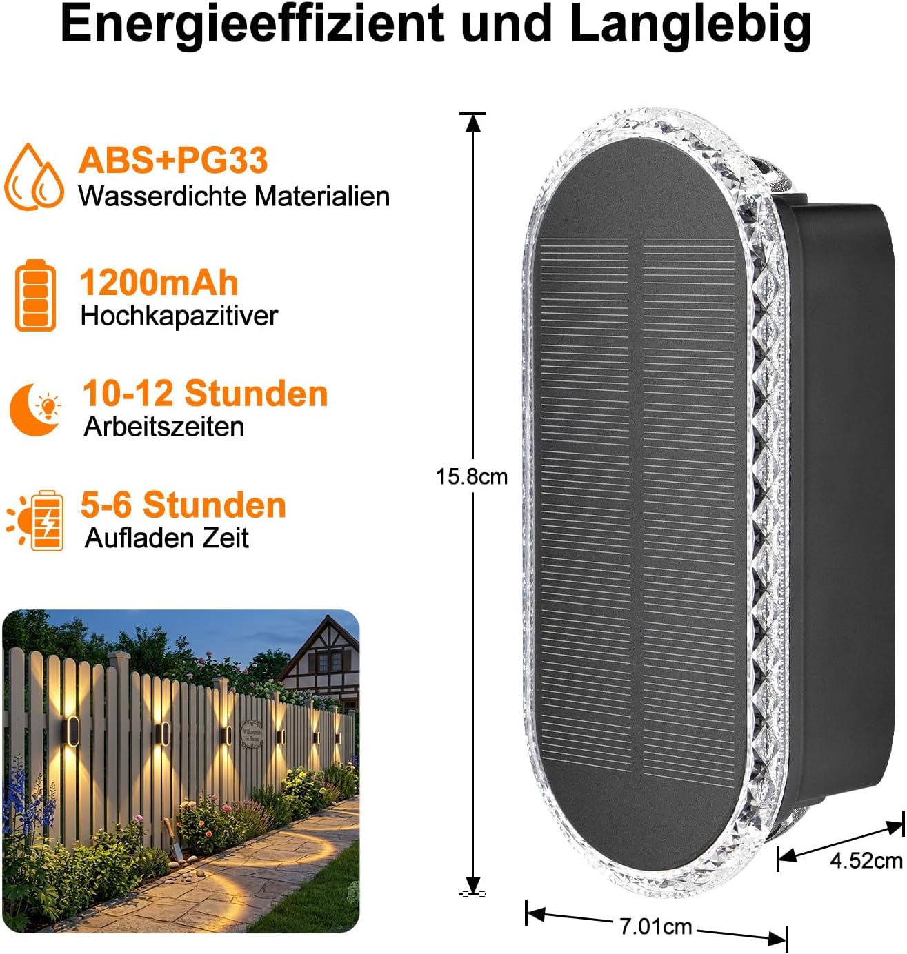 Thumbnail 4 de ELLASAY Solarlampen Außen 4er Set