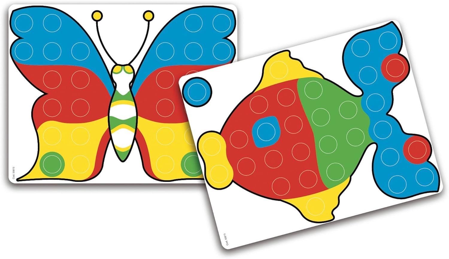 Detalle 1 de Quercetti Fantacolor Junior — Gioco educativo 3D con bottoni colorati per bambini 2+