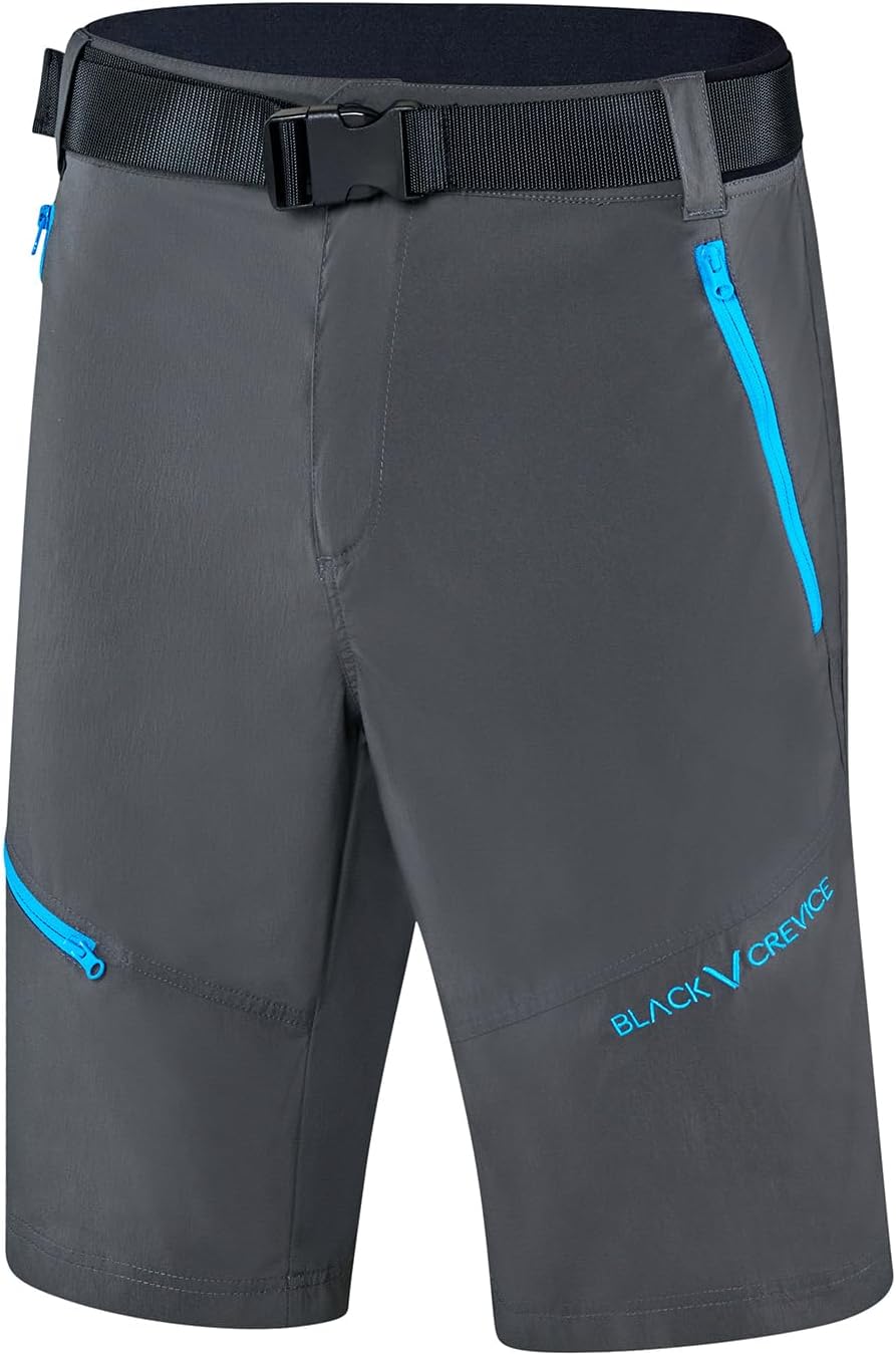 Detalle de Black Crevice Pantalon de randonnée court pour homme – Nylon et élasthanne, imperméable et respirant