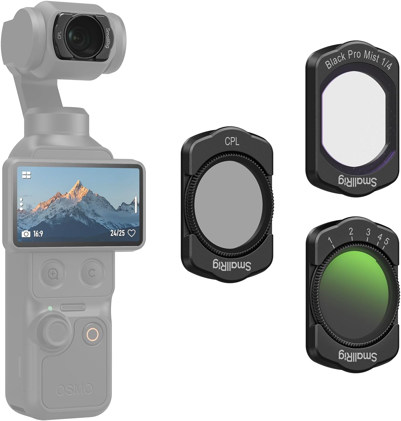 Detalle de SMALLRIG Kit filtro attaccabile per DJI Osmo Pocket 3 (5832)