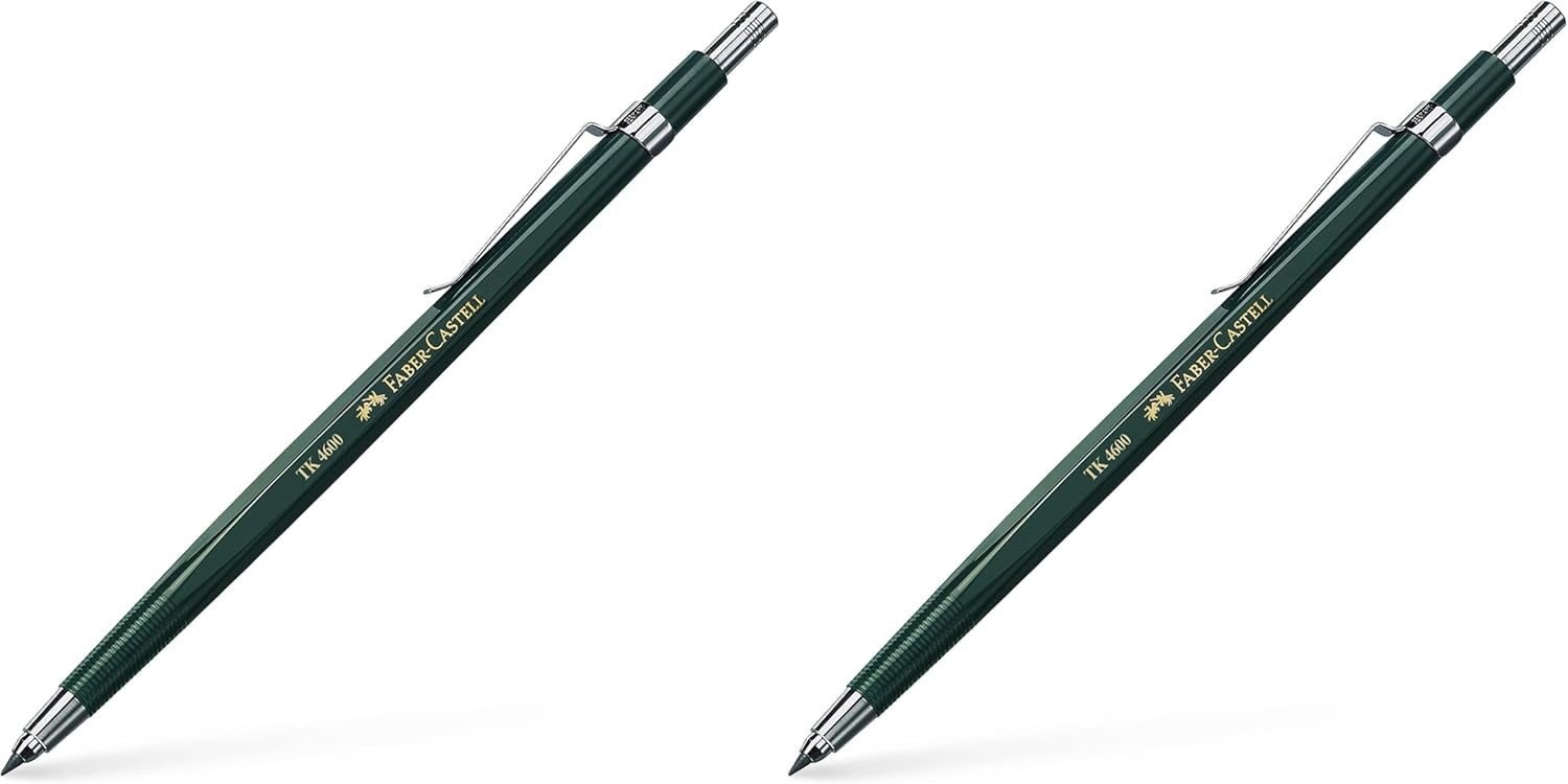 Detalle 2 de FABER-CASTELL 134600 TK 4600 Fallminenstift – HB, 2 mm Minenstärke, Minenspitzer im Abschlussknopf